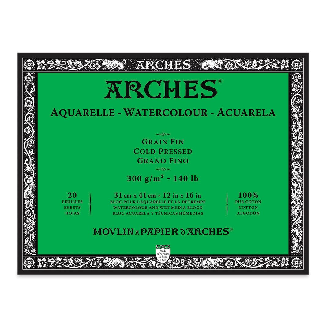 Block Arches Aquarelle Fino Encolado 4 Lados