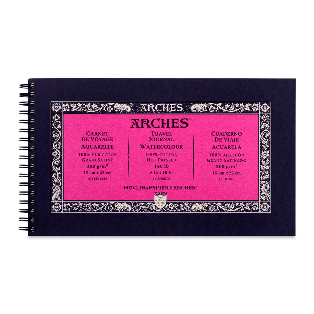 Block Arches Aquarelle Travel Journal Hot Press