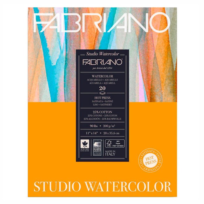 Block Fabriano Studio Watercolor Hot Press 200g