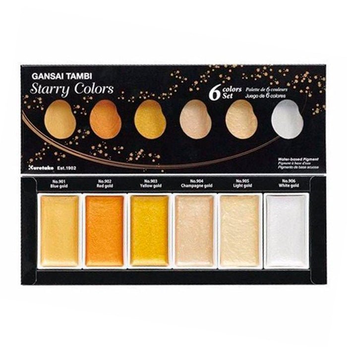 Acuarelas Kuretake Gansai Tambi Starry Colors