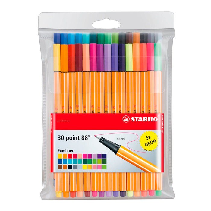 Rotuladores Stabilo Point 88 con 30