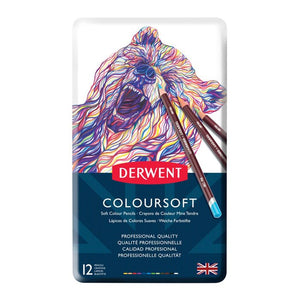 Colores Derwent Coloursoft con 12