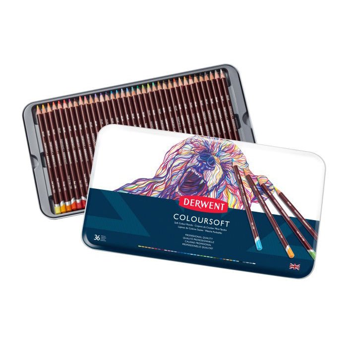 Colores Derwent Coloursoft con 36