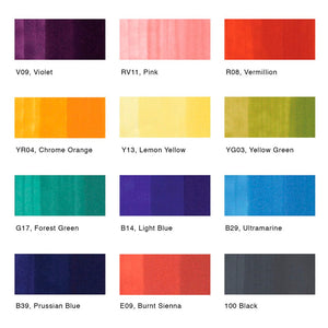 Marcadores Copic Sketch con 12 Básicos