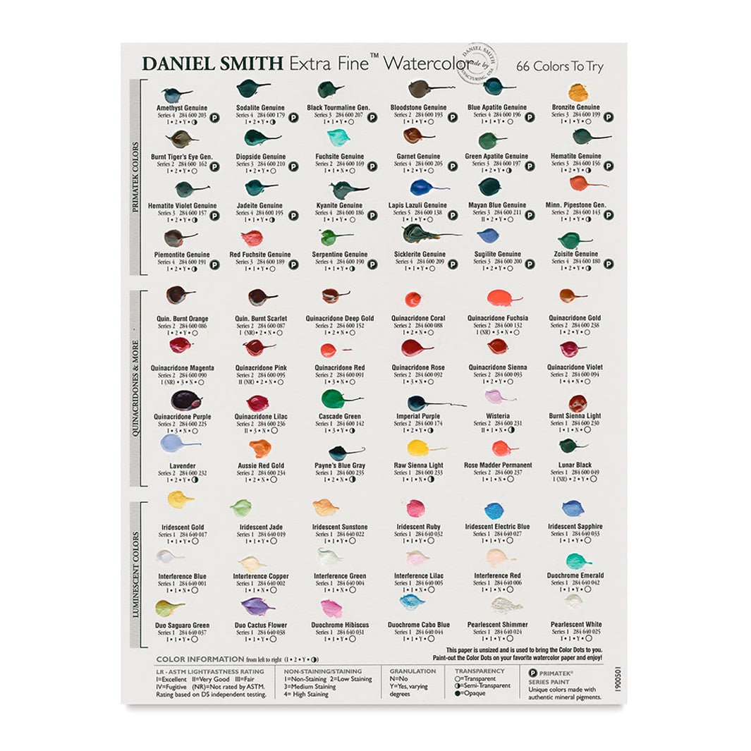 Dot Cards Daniel Smith Watercolor con 66