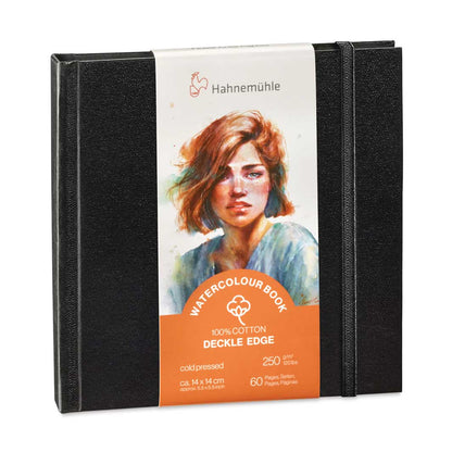 Hahnemühle Watercolor Book Deckle Edge Cuadrado 100 Algodón