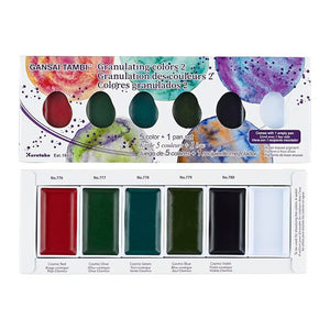 Acuarelas Kuretake Gansai Tambi Granulating Colors 2
