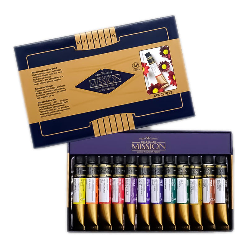 Acuarelas Mijello Mission Gold Class con 12