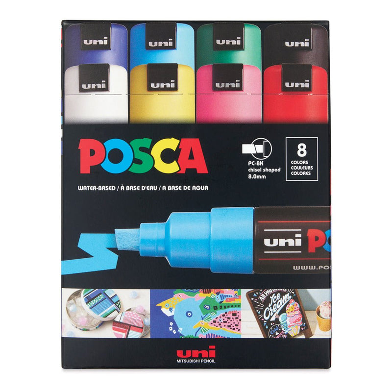 Marcadores Posca 8K Básicos con 8