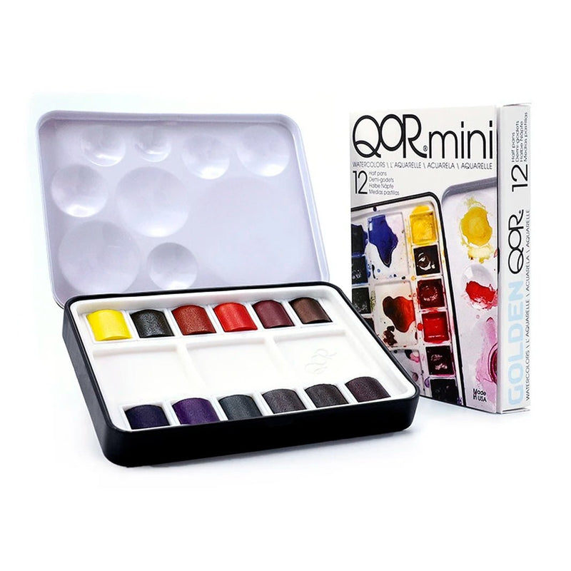 Acuarelas Golden QoR Mini Set con 12