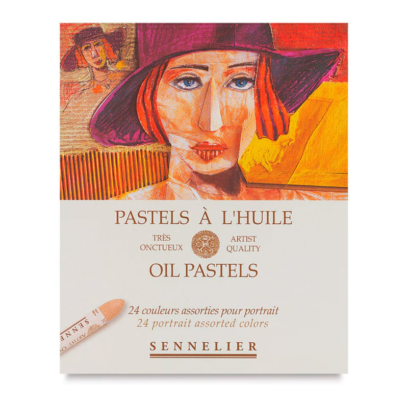 Pasteles al óleo Sennelier con 24 Retrato