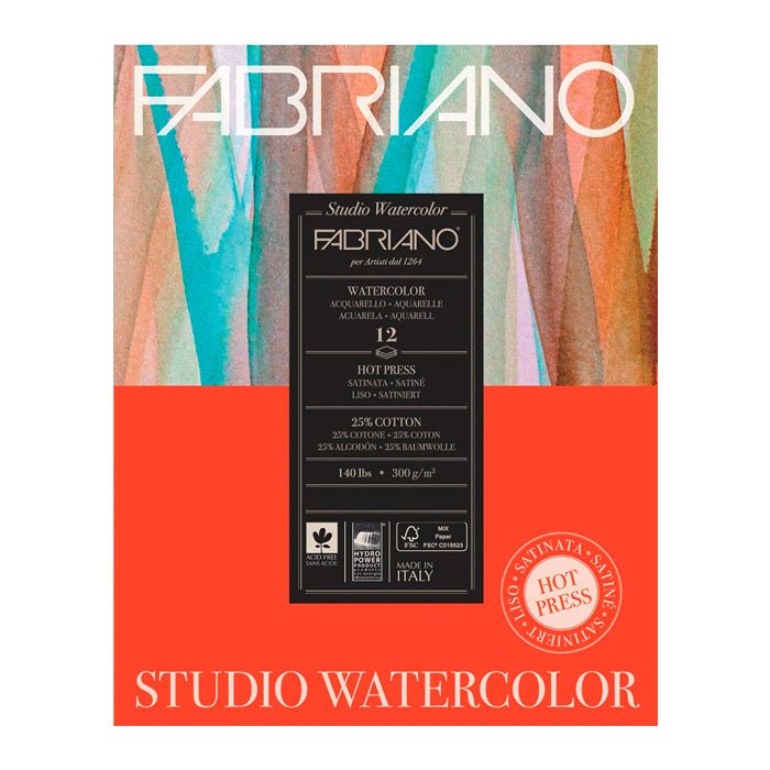 Block Fabriano Studio Watercolor Hot Press 300g