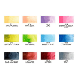 Acuarelas Kuretake Gansai Tambi con 12 II