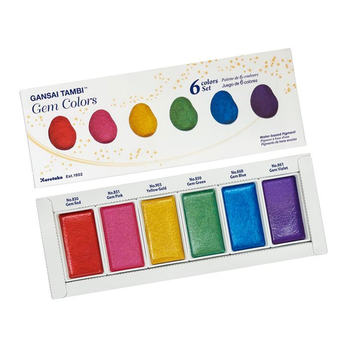 Acuarelas Kuretake Gansai Tambi Gem Colors