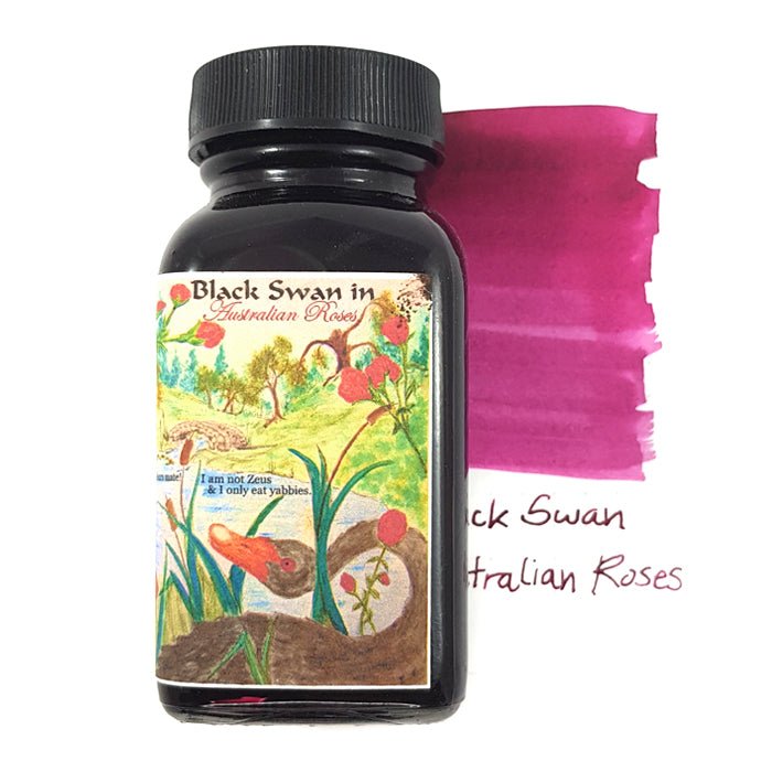 Tinta Noodler's Black Swan in Australian Roses