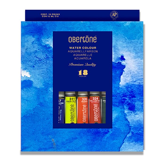 Acuarelas Pinto Obertone Premium con 18