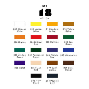 Acuarelas Pinto Obertone Premium con 18