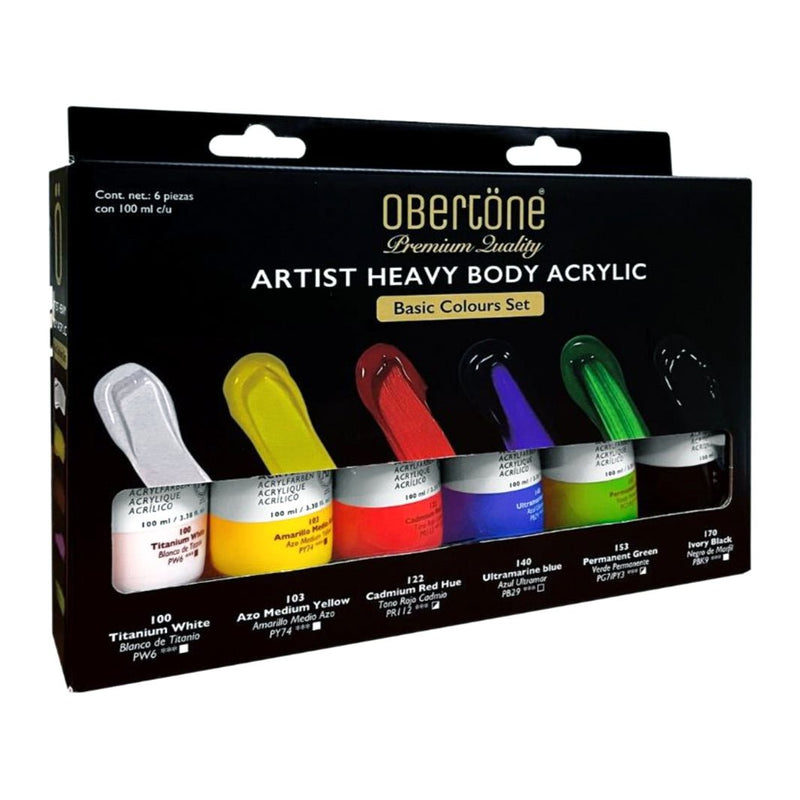 Acrílicos Obertone Artist Heavy Body Colores Básicos