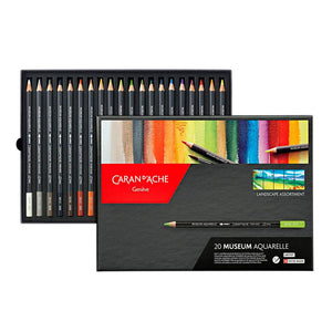 Colores Acuarelables Caran D'Ache Museum con 20 Paisaje