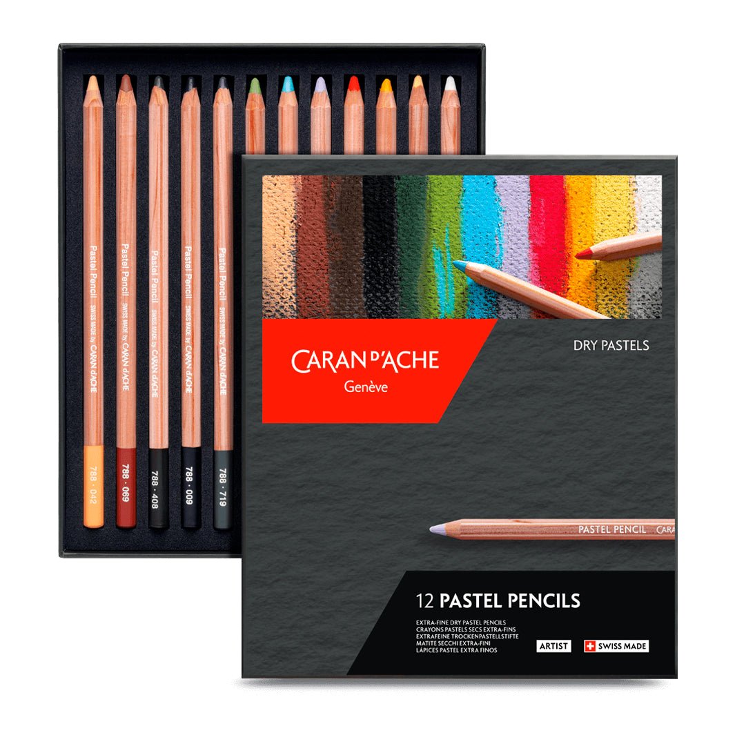 Lápices Pastel Caran D'Ache con 12