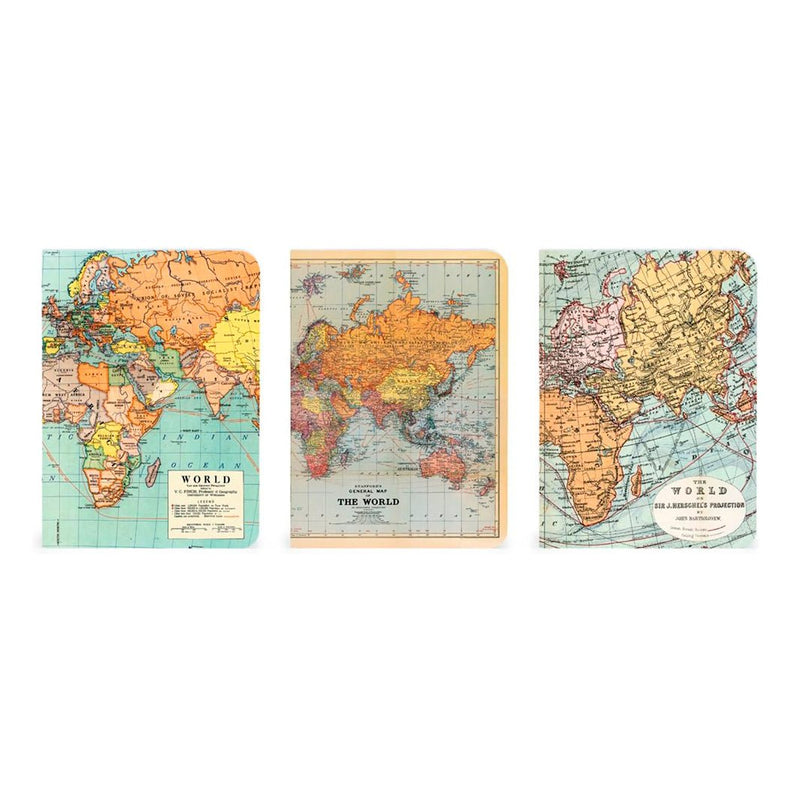 Libretitas Cavallini con 3, Set Vintage Maps