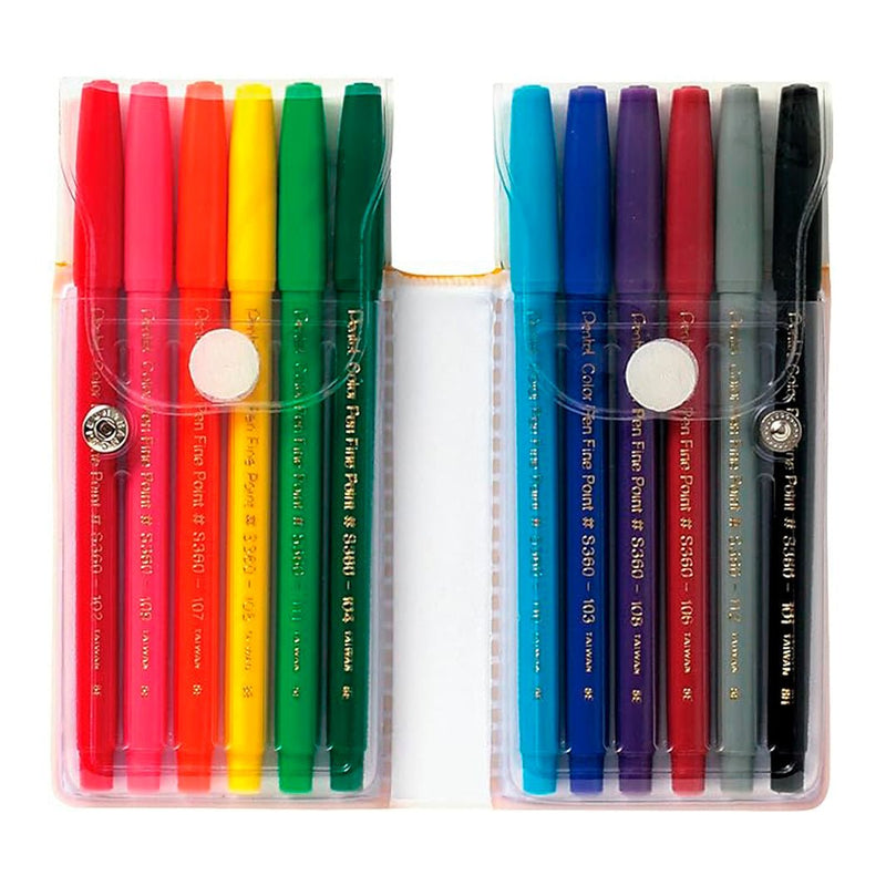 Marcadores Pentel Color Pen con 12
