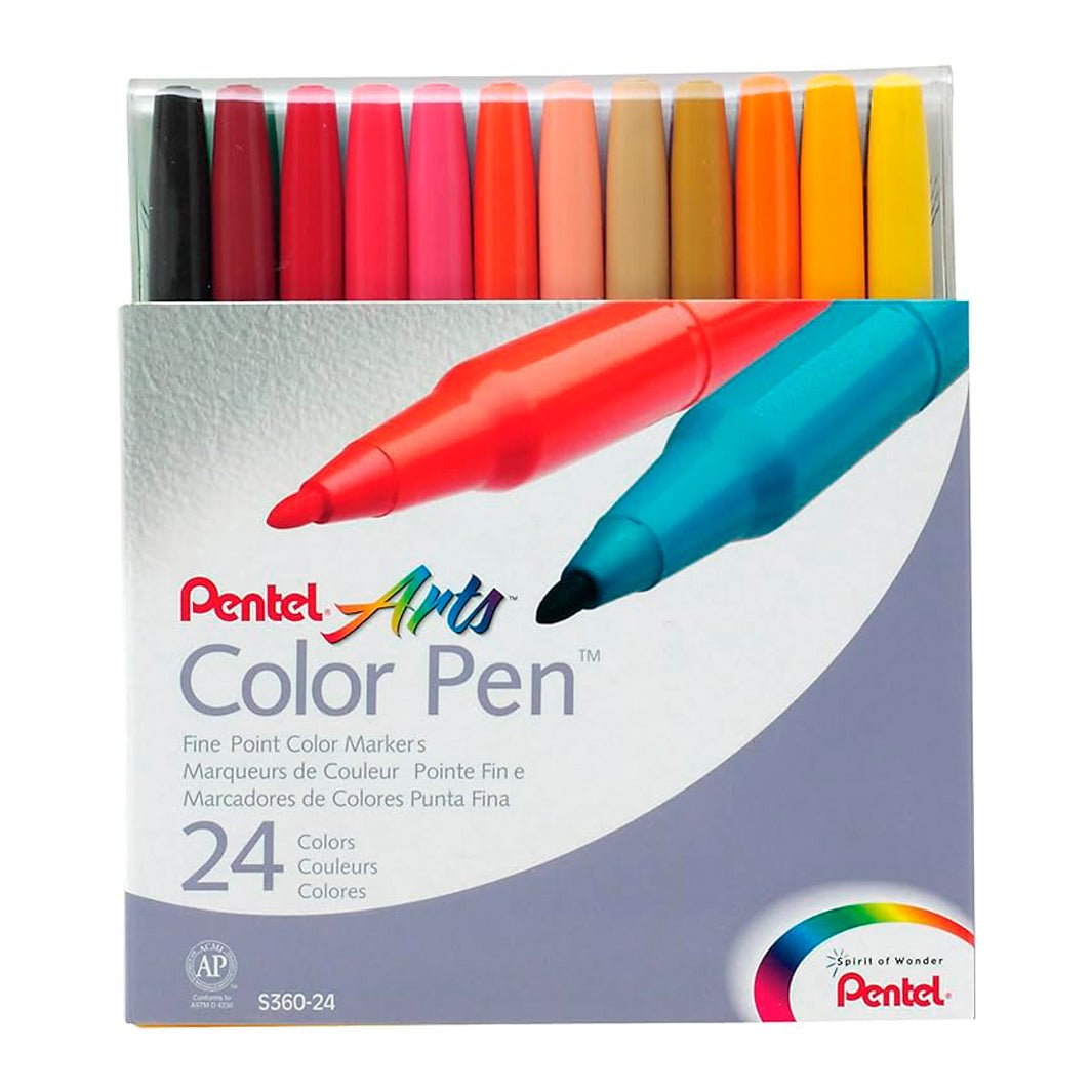Marcadores Pentel Color Pen con 24