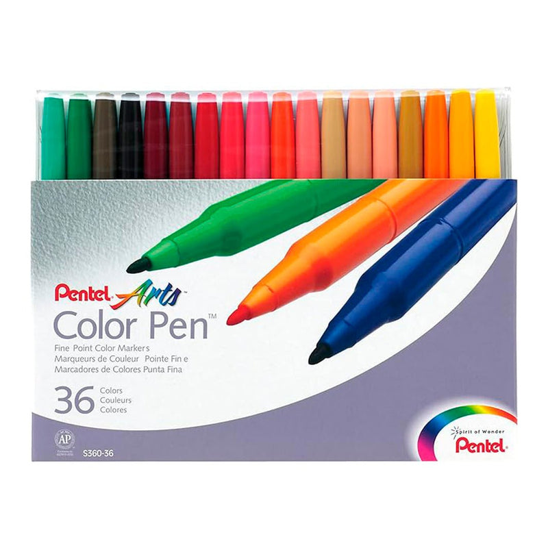 Marcadores Pentel Color Pen con 36