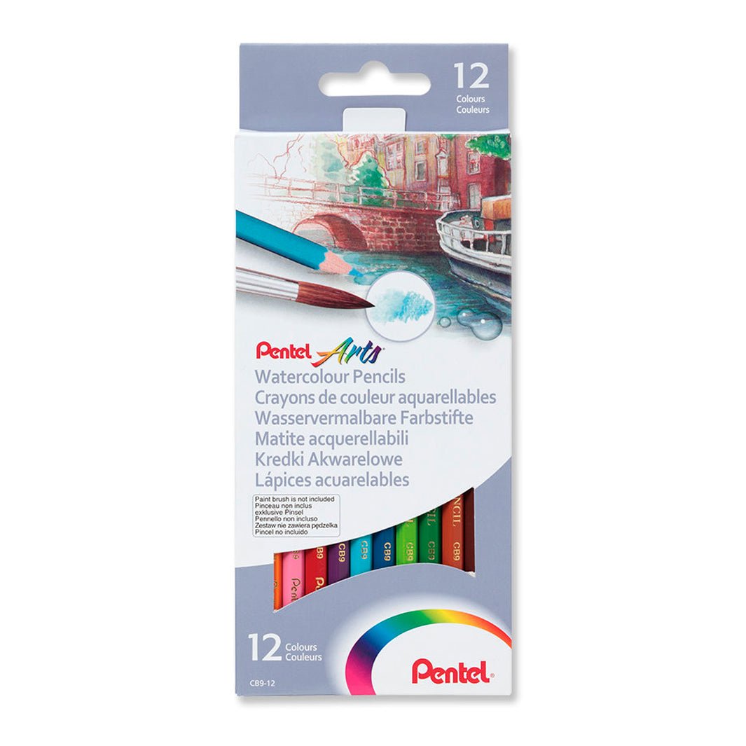Colores Acuarelables Pentel Watercolor con 12