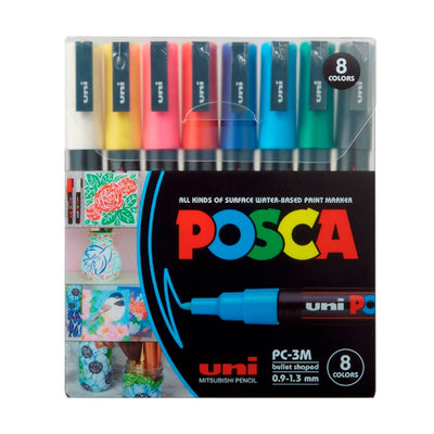 Pack 7 rotuladores POSCA 3M - Colores pastel - Three Feelings