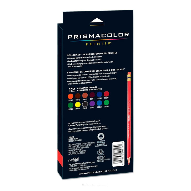 Colores Prismacolor Col-Erase con 12