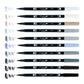 Set Tombow ABT Dual Brush Tonos Grises