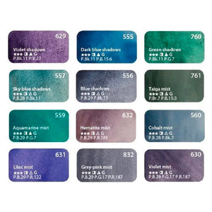 Acuarelas White Nights con 12 Granulados