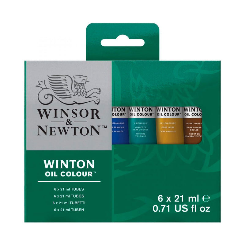 Set Óleo W&N Winton 21 ml con 6 Tonos Básicos